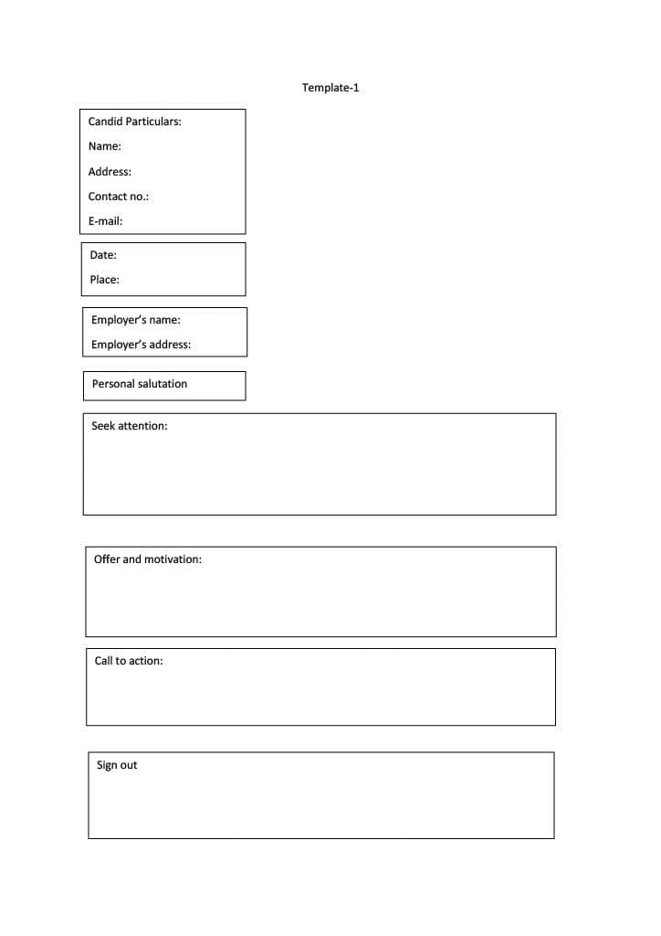 cover letter templates