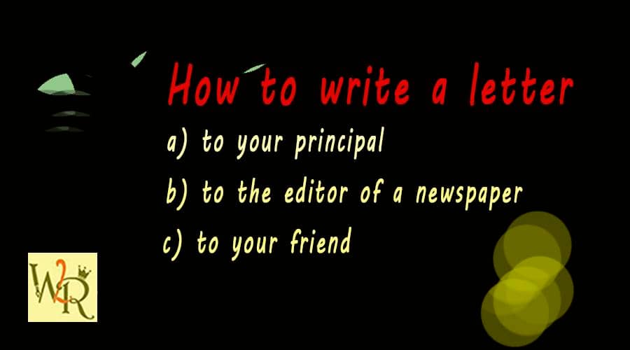 Learn how to write a letter