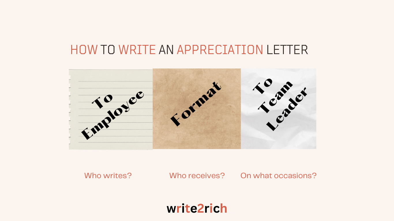 Use Appreciation Letter Format [+Examples] for 'Feel Good'